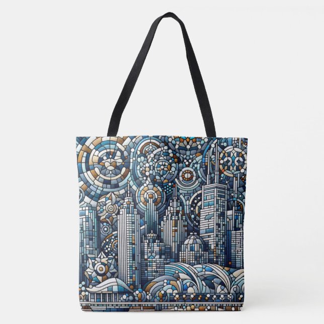 Stylish Large Chicago Shoulder Tote Bag (Front)