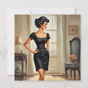 Stylish LBD Greetings: Classic and Versatile Invitation