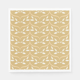 Stylish Leaf and Arc Design Napkin