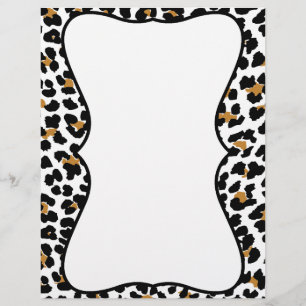 Stylish Leopard Print Letterhead