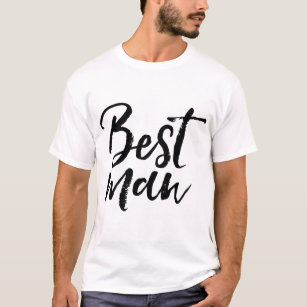 Stylish Lettering Brush Typography   Best Man T-Shirt