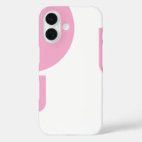 Stylish Light Pink Shaped on Solid White
