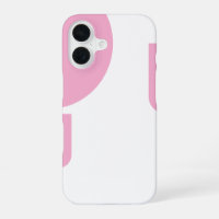 Stylish Light Pink Shaped on Solid White