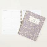 Stylish Lilac Floral Pattern Modern Personalised Planner<br><div class="desc">Stylish Lilac Floral Pattern Modern Personalised Planner</div>