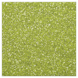 Stylish Lime Green Glitter Fabric