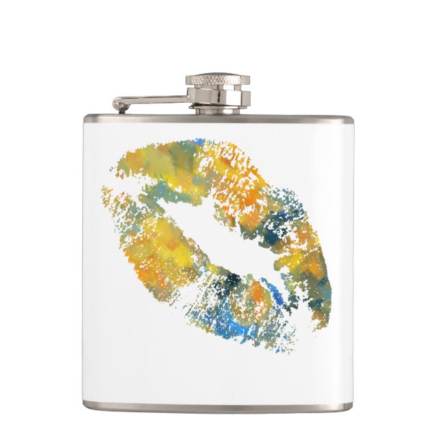 Stylish Lips #10 Hip Flask (Front)