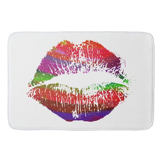 Stylish Lips #15 Bath Mat (Front)