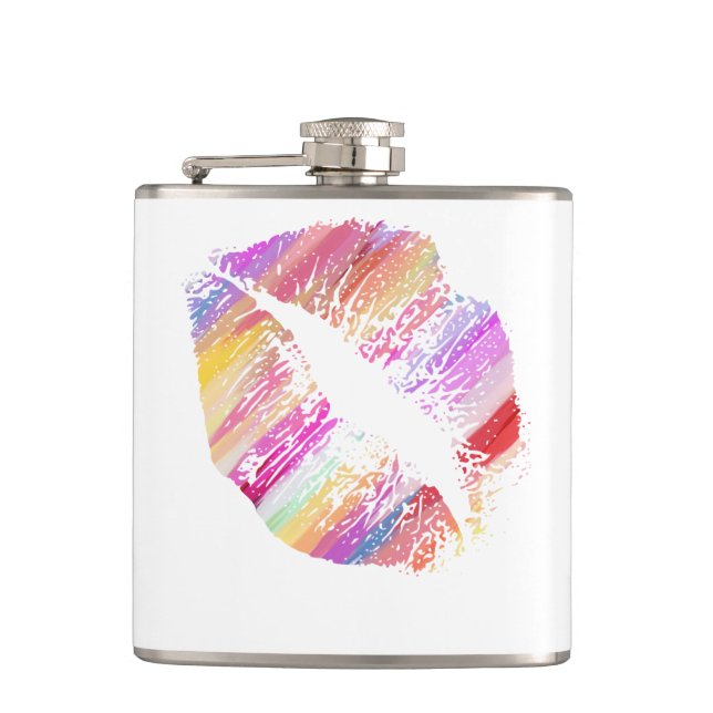Stylish Lips #16 Hip Flask (Front)
