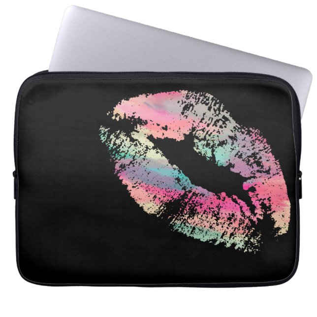 Stylish Lips #17 Laptop Sleeve (Front)