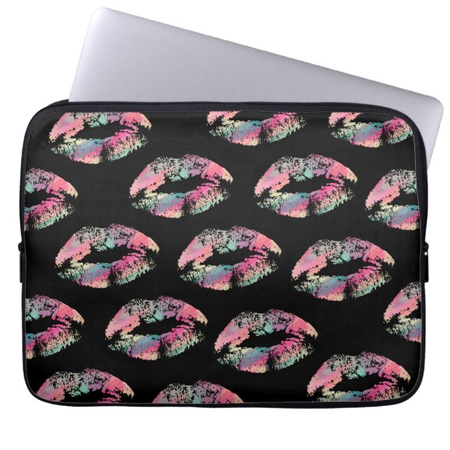 Stylish Lips #18 Laptop Sleeve (Front)