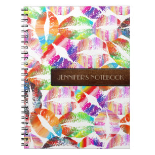 Stylish Lips #19 Spiral Notebook