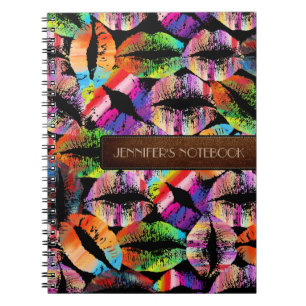 Stylish Lips #20 Spiral Notebook