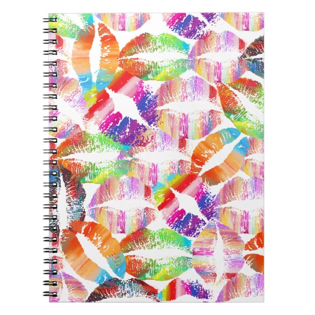 Stylish Lips #22 Spiral Notebook (Front)