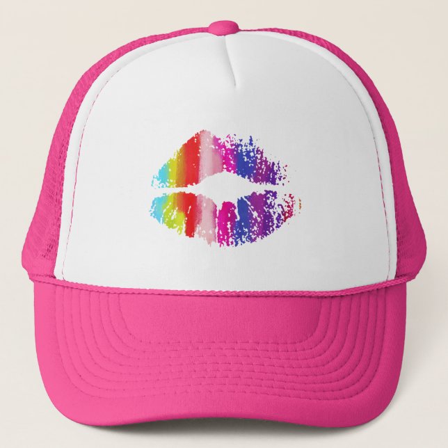 Stylish Lips #2 Trucker Hat (Front)