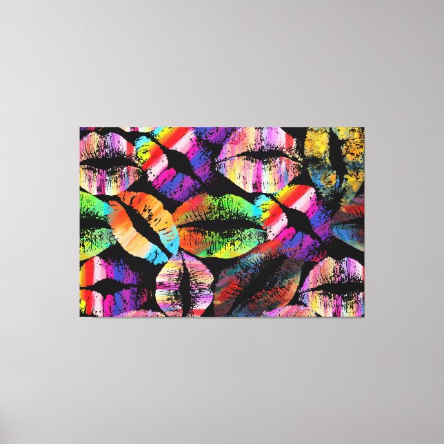 Stylish Lips #4 Canvas Print (Front)