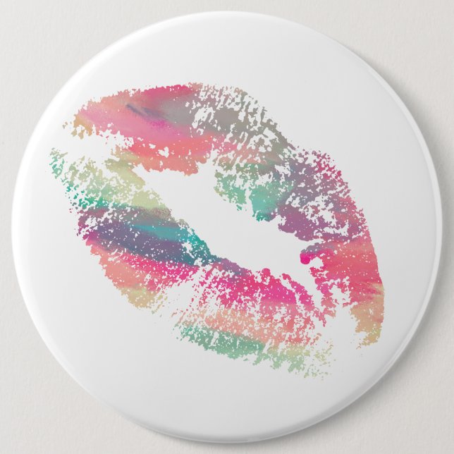 Stylish Lips #9 6 Cm Round Badge (Front)