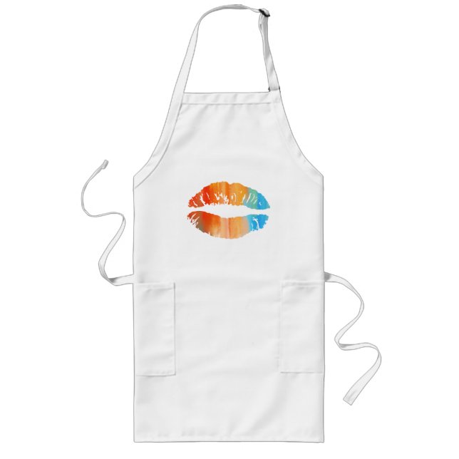 Stylish Lips Long Apron (Front)