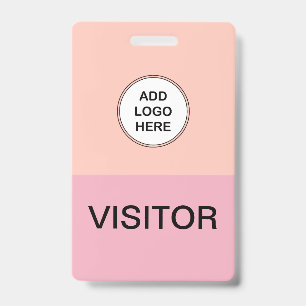 Stylish Logo Template Company Visitor Badge ID Badge