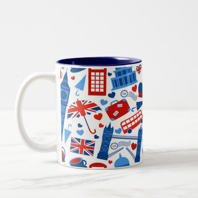 Stylish London, England Mug - Travel - Gift (Left)