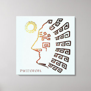 Stylish Machu_Picchu Drawing Canvas Print
