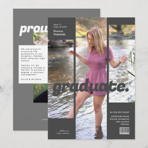 Stylish Magazine Cover Photo Announcement