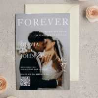 Stylish Magazine Style Qr Code Wedding
