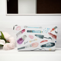 Stylish Make Up Accessories Print Cut Sew Bag