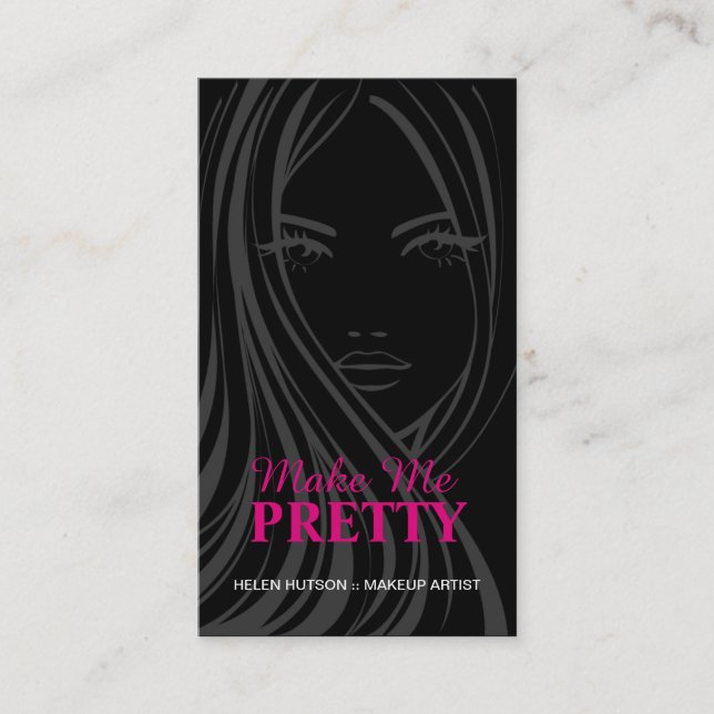 STYLISH MAKEUP ARTIST BUSINESS CARD (Front)