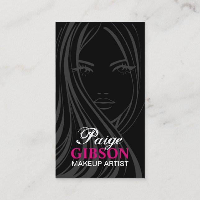 STYLISH MAKEUP ARTIST BUSINESS CARD (Front)