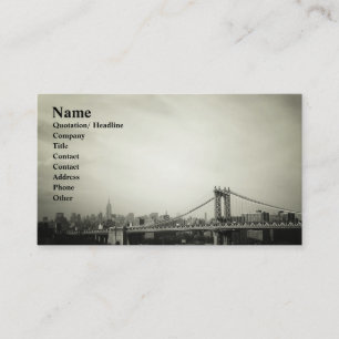 Stylish Manhattan Bridge Architectural Business Card