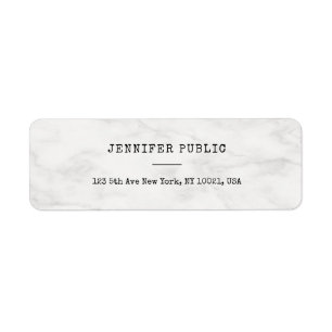 Stylish Marble Modern Simple Personalised Template