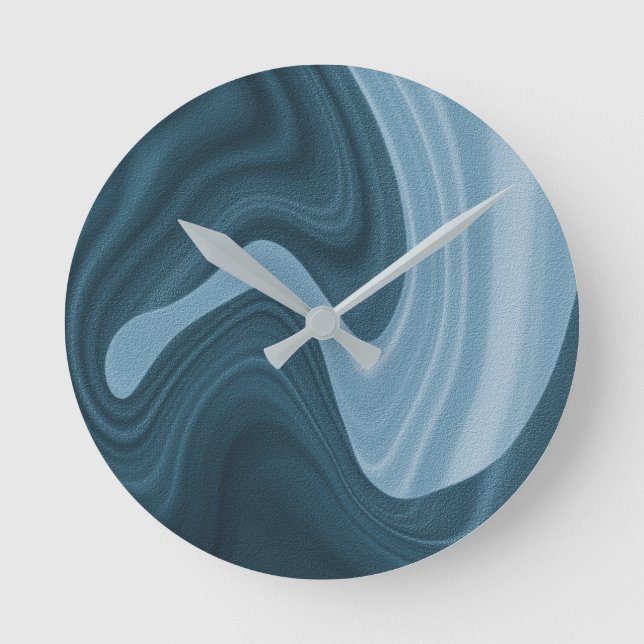Stylish Marble Pattern  Round Clock (Front)