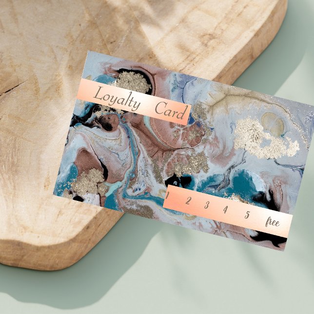 Stylish Marble,Stone Bokeh Loyalty Card (Creator Uploaded)