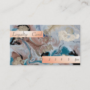 Stylish Marble,Stone Bokeh Loyalty Card