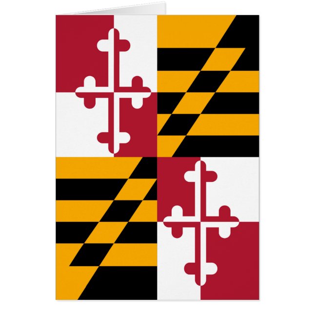 Stylish Maryland State Flag Decor (Front)