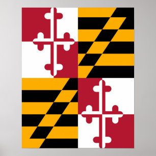 Stylish Maryland State Flag Decor