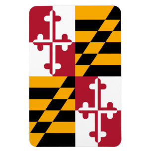 Stylish Maryland State Flag Decor Magnet