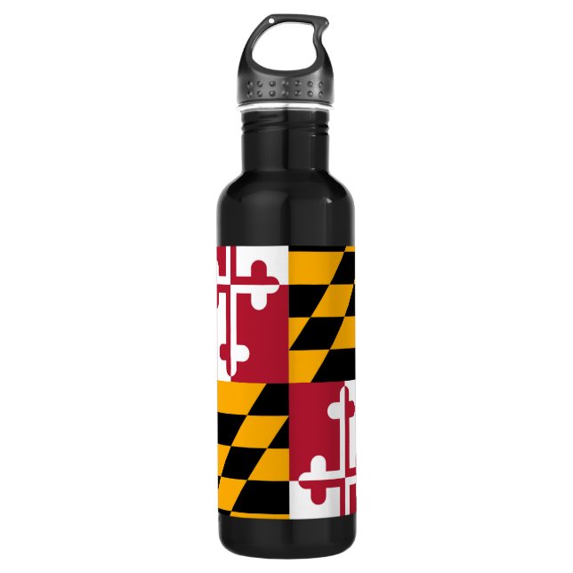 Stylish Maryland State Flag Design 710 Ml Water Bottle (Front)