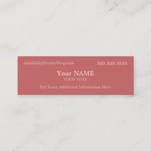 Stylish Mauve Mini Business Card