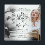 Stylish Memorial Before & After Photo Keepsake Magnet<br><div class="desc">Remember a loved one with this gorgeous stylish before and after fridge magnet, featuring 2 photographs of your family member or friend, (one when they were younger and the other when they were older), an elegant template with the heading 'In loving memory' their name or relation in handwritten calligraphy script...</div>