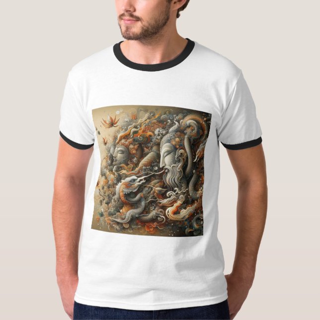 "Stylish Men's Printed T-Shirt – Bold Design, Comf (Front)