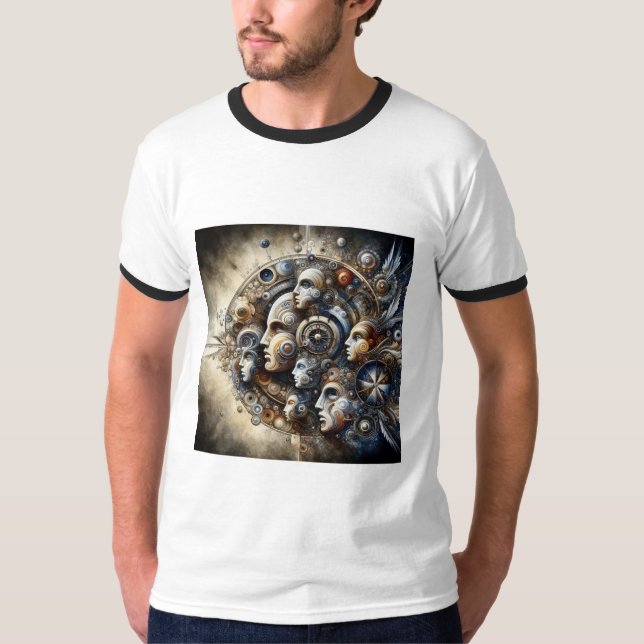 "Stylish Men's Printed T-Shirt – Bold Design, Comf (Front)