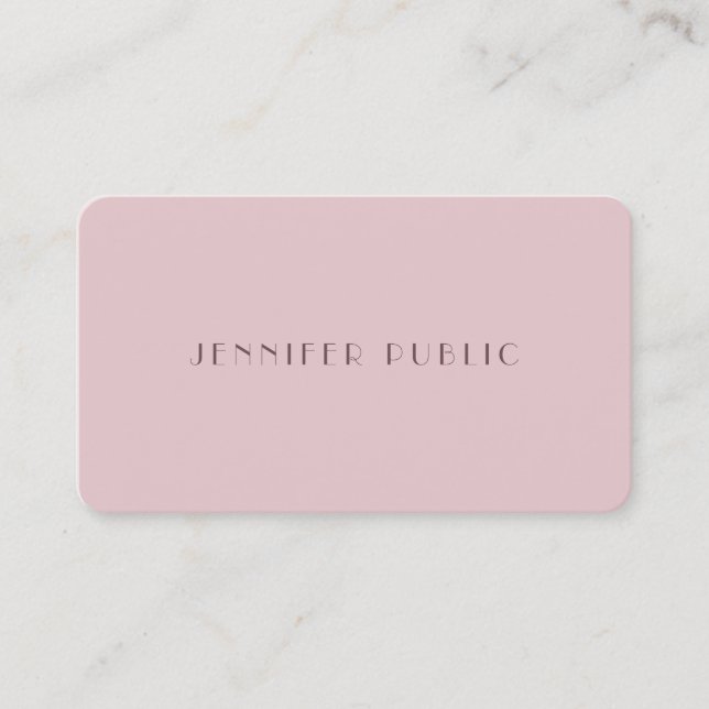Stylish Minimal Design Template Professional Luxe Business Card (Front)