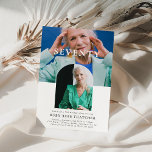 Stylish Minimal Photo SEVENTY 70th Birthday Invitation<br><div class="desc">Elevate your 70th milestone with our stylish and bespoke Birthday Party Invitation. This minimalist design features a modern 2 picture collage,  highlighting the age on the forefront,  encased in an elegant,  customisable template. Its trendy arch accomodates the second photograph beautifully,  setting the tone for a memorable celebration!</div>