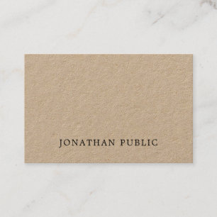 Stylish Minimalist Design Modern Unique Plain Luxe Business Card