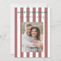 Stylish Minimalist Faded Red Striped Photo