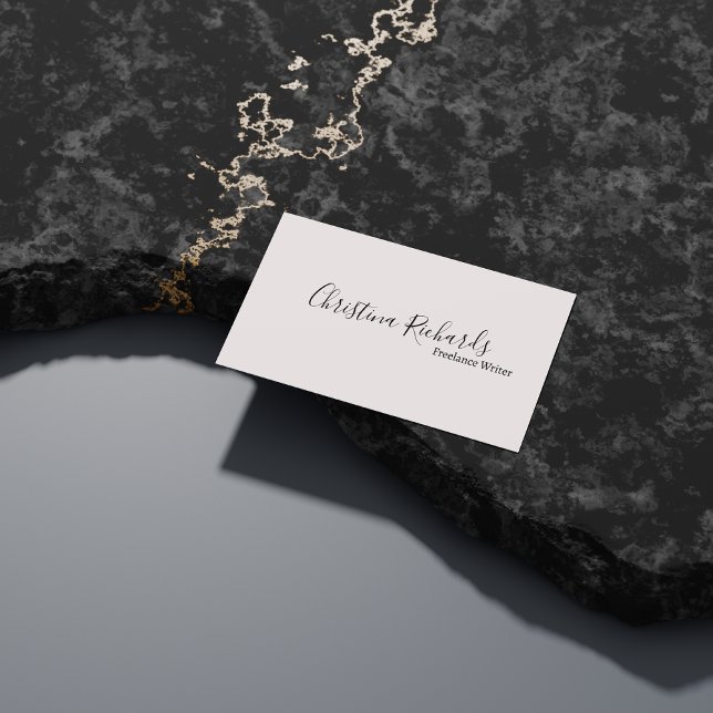 Stylish Minimalist Grey Business Card (Creator Uploaded)