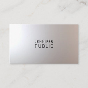 Stylish Minimalist Professional Modern Fine Plain Business Card