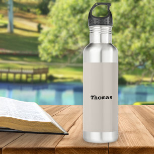 Stylish Minimalist Simple Elegant Custom Name 532 Ml Water Bottle