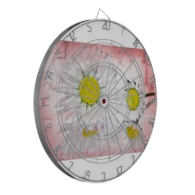 Stylish Mod Surprise Whimsical Classy Destiny Dartboard (Front Left)